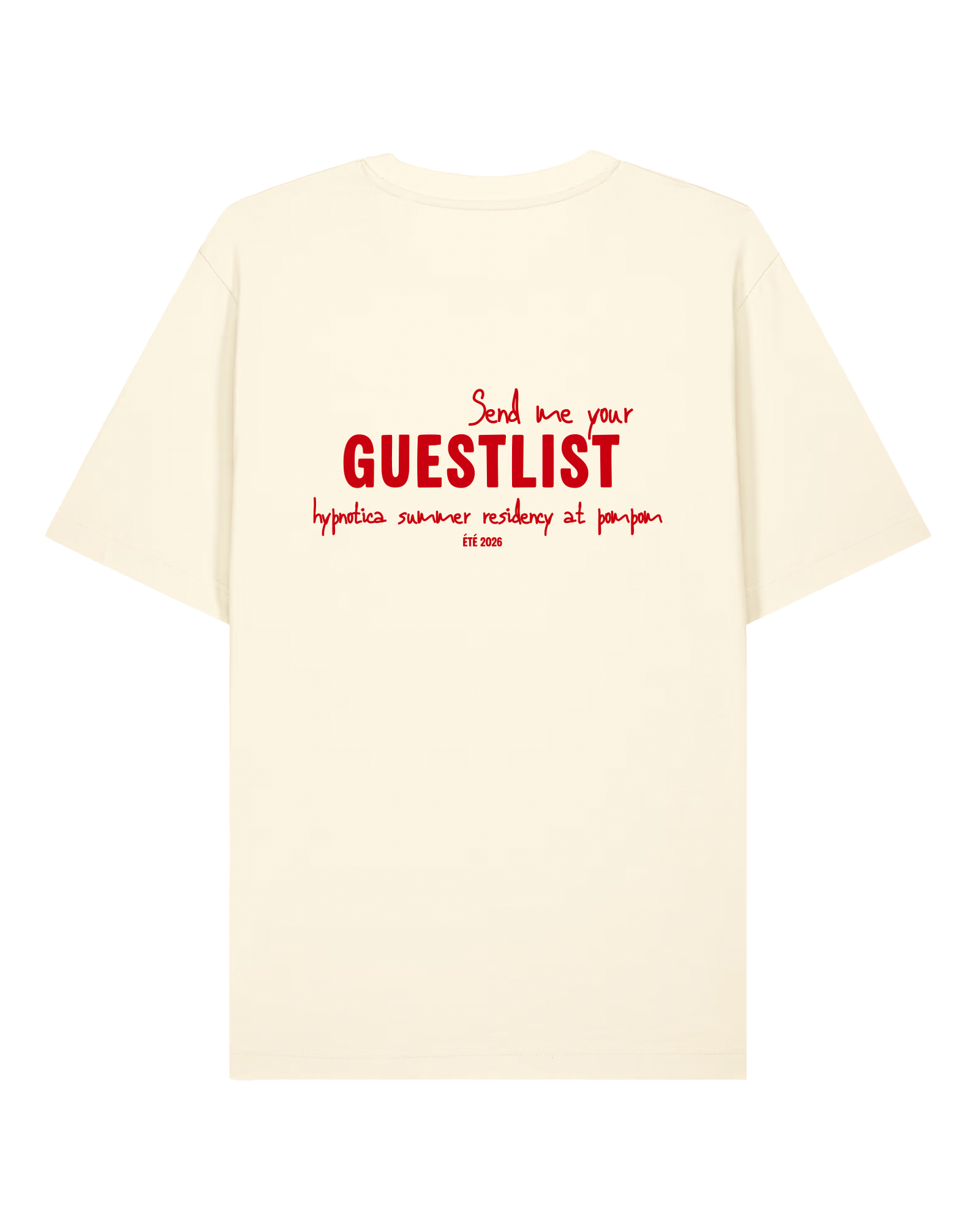 t-shirt manches courtes unisexe hypnotica x clubbeurs